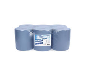 Poetspapier Cleaninq M2 1-laags 6x300m blauw