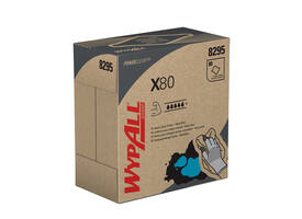 Poetsdoek WypAll X80 Powerclean 426x212mm 80vel dispenserdoos blauw 8295