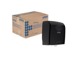 Handdoekroldispenser Aquarius zwart 7376
