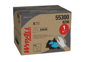 Poetsdoek WypAll X70 PowerClean 426x282mm 200vel dispenserdoos wit 8296