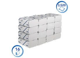 Handdoek Scott i-vouw 2-laags 212x186mm 16x220stuks wit 6609