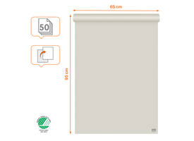 Flipoverpapier Nobo standaard 65x95cm dubbelzijdig rol 50vel