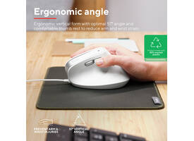 Muis Trust ergonomisch BAYO II wit