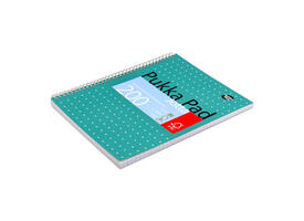 Collegeblok Pukka Pad Jotta A4 lijn 4-gaats 200 pagina's 80gr groen