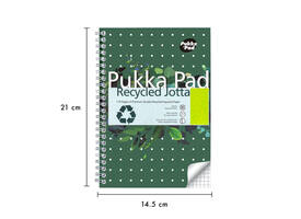 Notitieboek Pukka Pad Jotta A5 ruit 5x5mm 110 pagina's 80gr groen