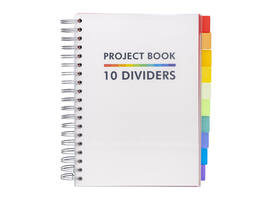 Projectboek Pukka Pad White B5 lijn 10-tabs 400 pagina's 80gr