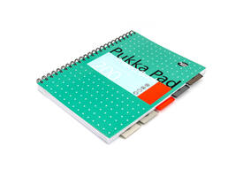 Projectboek Pukka Pad Metallic A4 lijn 5-tabs 200 pagina's 80gr groen
