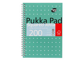 Notitieboek Pukka Pad Jotta A5 ruit 5x5mm 200 pagina's 80gr groen