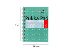 Notitieboek Pukka Pad Jotta A5 ruit 5x5mm 200 pagina's 80gr groen