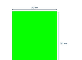 Etiket Rillprint 210x297mm fluorgroen 100 etiketten
