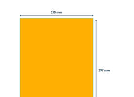 Etiket Rillprint 210x297mm fluororanje 100 etiketten
