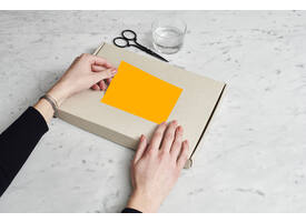 Etiket Rillprint 210x148mm fluororanje 200 etiketten