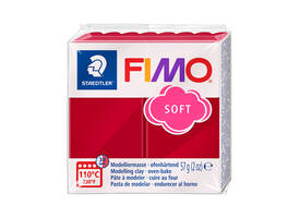 Boetseerklei Fimo soft 57 gram kersrood