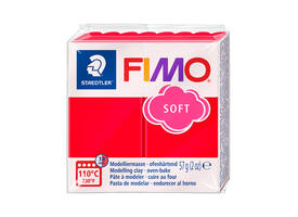 Boetseerklei Fimo soft 57 gram Indisch rood