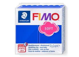 Boetseerklei Fimo soft 57 gram brilliantblauw