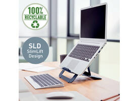 Laptopstandaard Leitz Ergo Aluminium plat verstelbaar