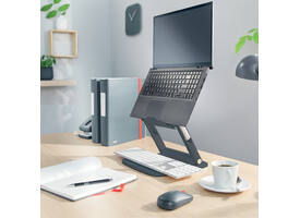 Laptopstandaard Leitz Ergo verstelbare multihoek grijs