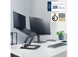 Laptopstandaard Leitz Ergo verstelbare multihoek grijs