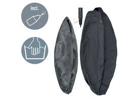 Actieve zitbal Leitz Ergo 75cm anti-rol donkergrijs