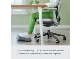 Voetensteun Leitz Ergo verstelbaar gerecycled grijs