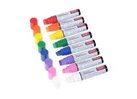 Krijtstift Europel watervast 15mm assorti etui 8 stuks