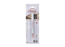 Krijtstift Europel watervast 1-3mm wit blister 1 stuk