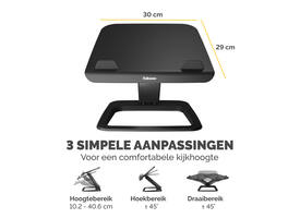 Laptopstandaard Fellowes Hana LT zwart