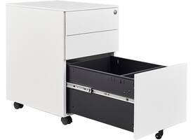Ladeblok Euroseats 3 lade (2+1) 50x39x60cm op wieltjes wit