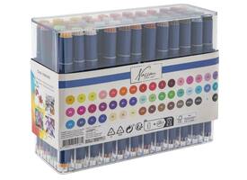 Alcoholmarkers Nassau Arts duopunt set à 48 kleuren