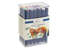 Alcoholmarkers Nassau Arts duopunt set à 24 kleuren
