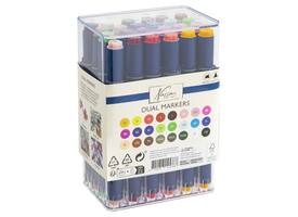 Alcoholmarkers Nassau Arts duopunt set à 24 kleuren