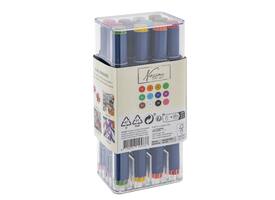 Alcoholmarkers Nassau Arts duopunt set à 12 kleuren