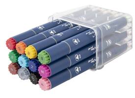 Alcoholmarkers Nassau Arts duopunt set à 12 kleuren