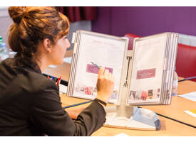 Zichtpanelensysteem bureau Tarifold DesignPP A4 met 10-tassen