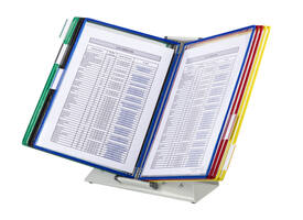 Zichtpanelensysteem bureau Tarifold metaal A4 met 10-tassen assorti