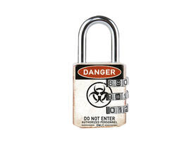 Hangslot Masterlock 3-cijfer combinatie 30mm danger motief