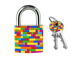 Hangslot Masterlock 30mm 4 patronen assorti