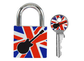 Hangslot Masterlock 30mm gitaar motief