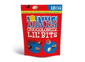 Chocolade Tony's Chocolonely Lil' Bits triple chocolate 150 gram