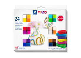 Boetseerklei Staedtler Fimo soft 8023C assorti 24 stuks