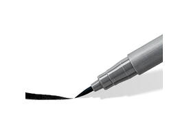Brushpen Staedtler pigment pen etui à 6 grijze kleuren