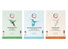 Aquarelblok Qrea A5 20vel 200gr gelijmd