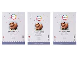 Tekenblok Qrea A3 50 vel 90gr gelijmd