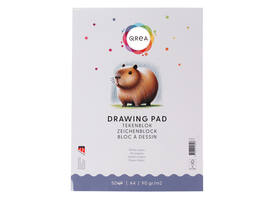 Tekenblok Qrea A4 50 vel 90gr gelijmd