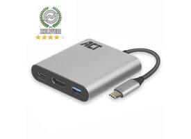 Adapter ACT USB-C multiport voor 1 HDMI monitor