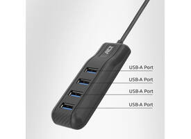 Hub ACT USB-C 3.0 4 poorts USB-A