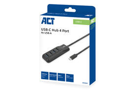 Hub ACT USB-C 3.0 4 poorts USB-A