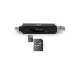 Kaartlezer ACT USB-C/USB-A 3.0