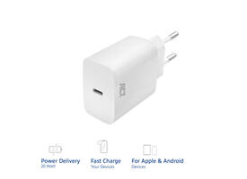 Oplader ACT USB-C 1-poort 20W Power Delivery
