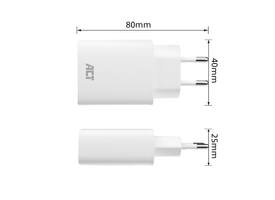 Oplader ACT USB-C 1-poort 20W Power Delivery